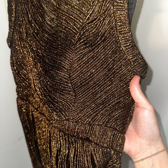 Anthropologie: Not So Serious by Pallavi Mohan Fringed Halter Dress - Picture 4 of 11